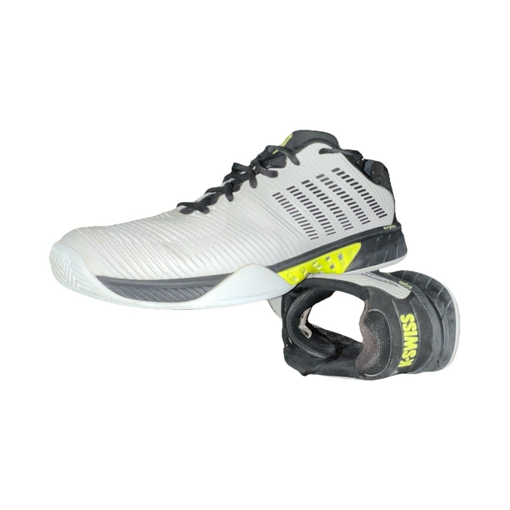 15N9/K-Swiss Tennis Shoes White Black Yellow US 12 Men's Medium